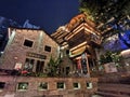 Night view of The Eighteen Terraces traditional style areaÃ¯Â¼ÅChongqing, China